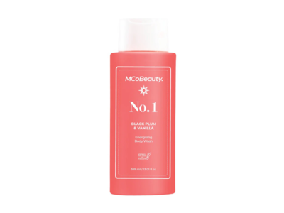 McoBeauty No.1 Energising Body Wash, Black Plum & Vanilla, 13.01 fl oz/385 mL