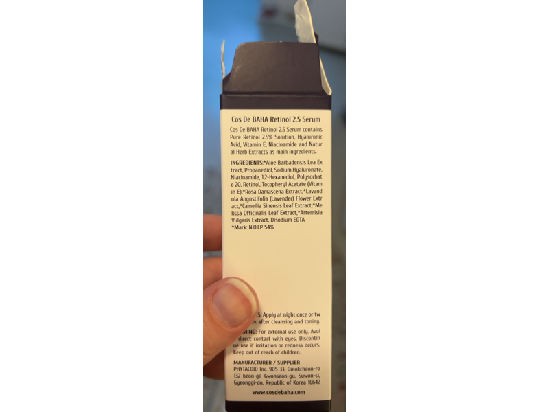 Cos De Baha RS Retinol 2.5 Serum, 2.0 fl oz/60 mL