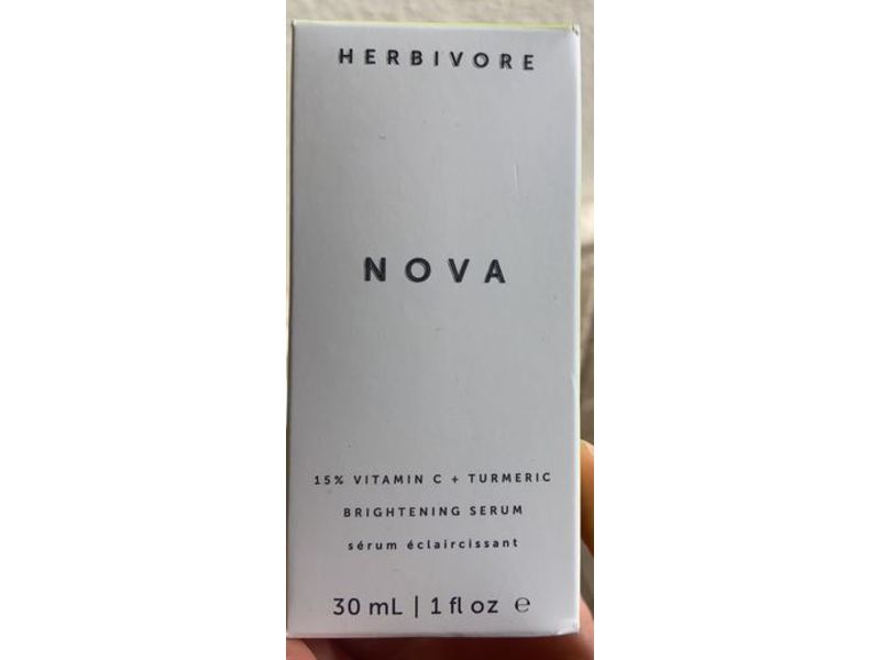Herbivore Nova Brightening Serum, 15% Vitamin C + Turmeric, 1 fl oz/30 mL
