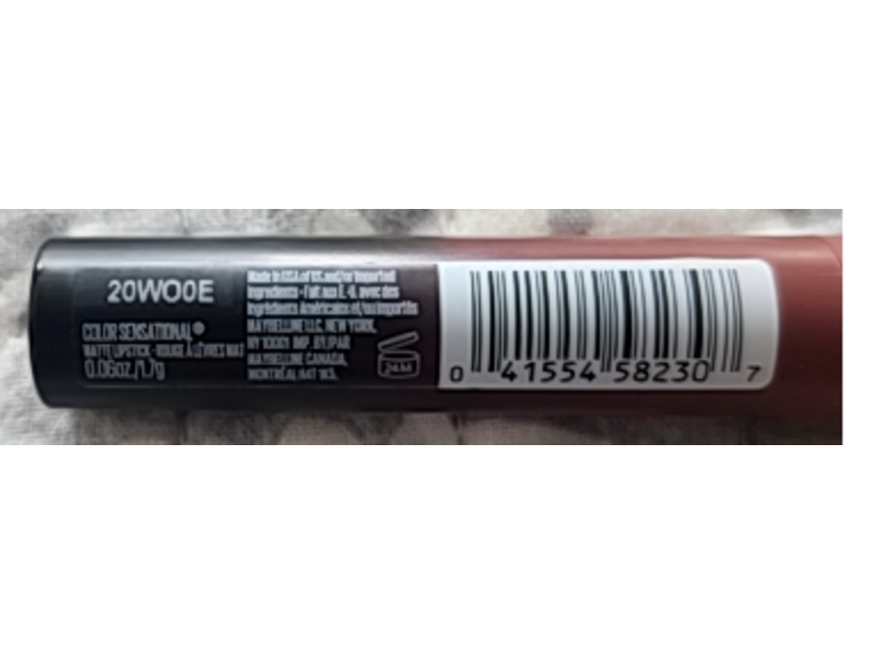 Maybelline New York Color Sensational Ultimatte Matte Lipstick, 799 More Taupe, 0.06 oz/1.7 g