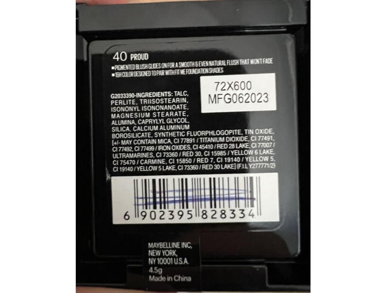 Maybelline Fit Me Mono Blush, 40 Proud, 4.5 g