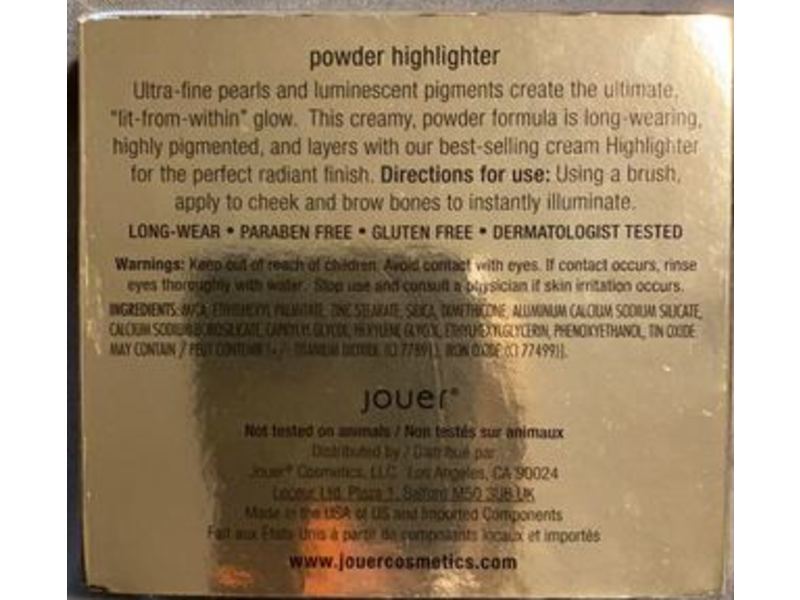 Jouer Powder Highlighter, Skinny Dip, 0.16 oz/4.5 g