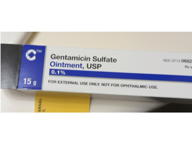 Gentamicin Sulfate Ointment 0.1%, 15 g, Cosette (Rx)
