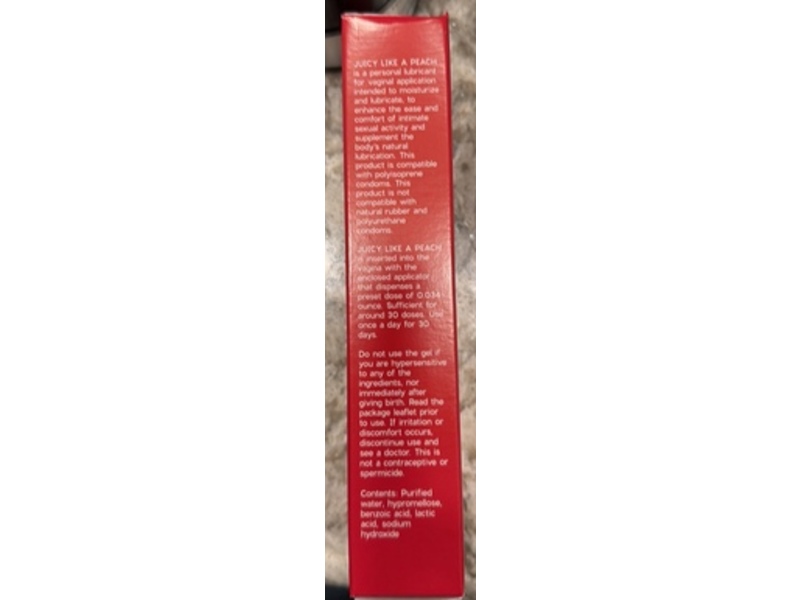 Joylux Juicy Like A Peach Moisture-Rich Vaginal Gel, 1.27 oz/36 g, 30 Count
