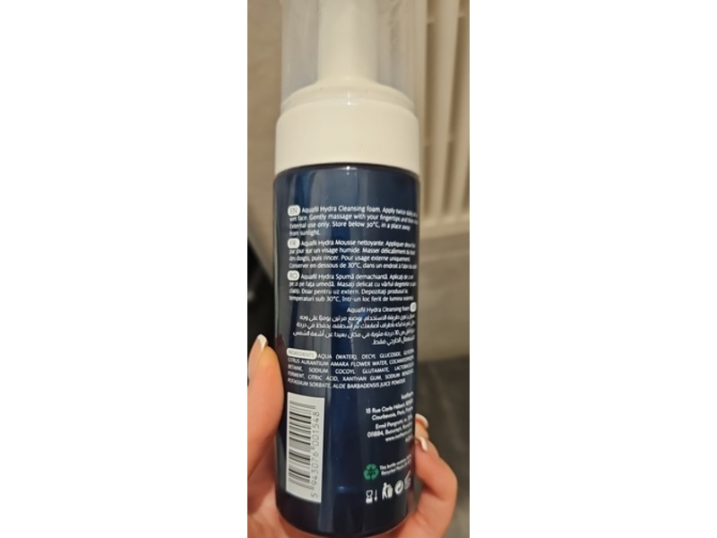 Ivatherm Aquafil Hydra Cleansing Foam, 5.41 fl oz/160 mL