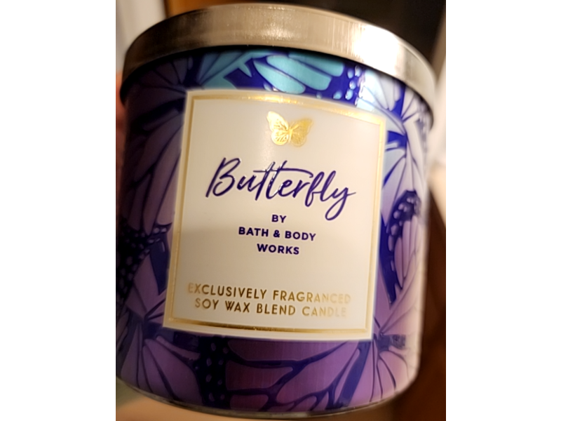 Bath & Body Works Soy Wax Blend Candle, Butterfly, 14.5 oz/411 g