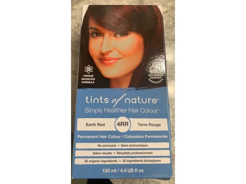 Tints Of Nature Simple Healthier Hair Color, 4RR Earth Red, 4.4 fl oz/130 mL