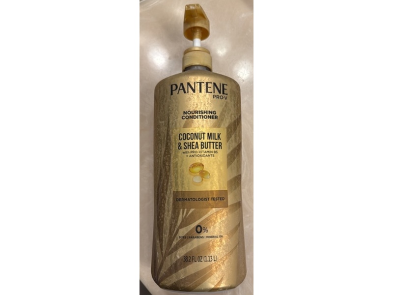 Pantene Pro-V Nourishing Conditioner, Coconut Milk & Shea Butter, 38.2 fl oz/1.13 L