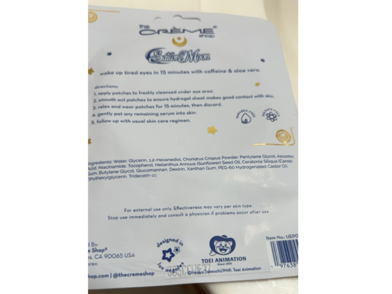 The Creme Shop Brightening Hydrogel Under Eye Patches, 2 Patches