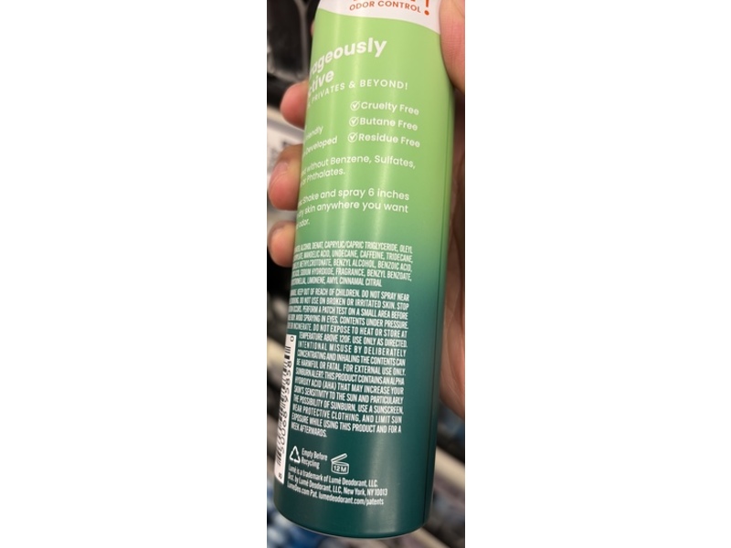 Lume Whole Body Deodorant Invisible Spray, Fresh Alpine, 3.6 oz/102 g, 2 Pack