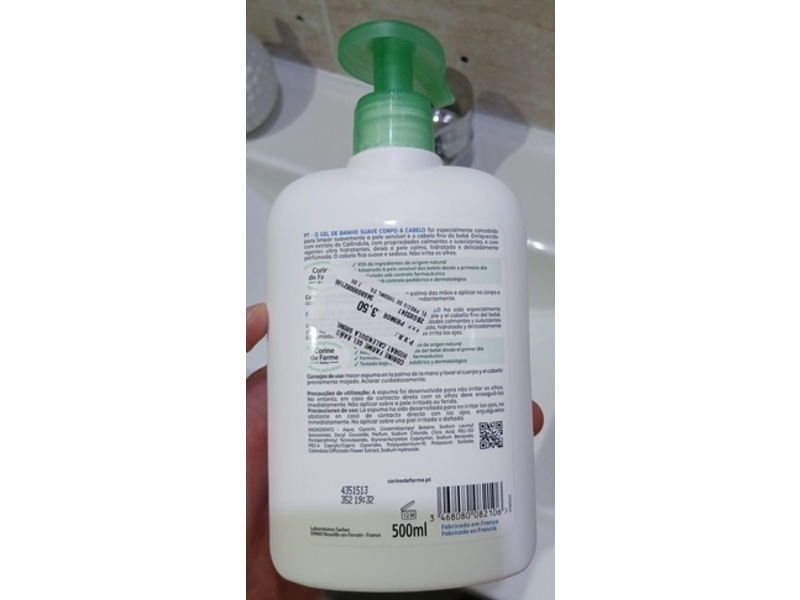 Corine De Farme Hair & Body Shower Gel, 500 mL