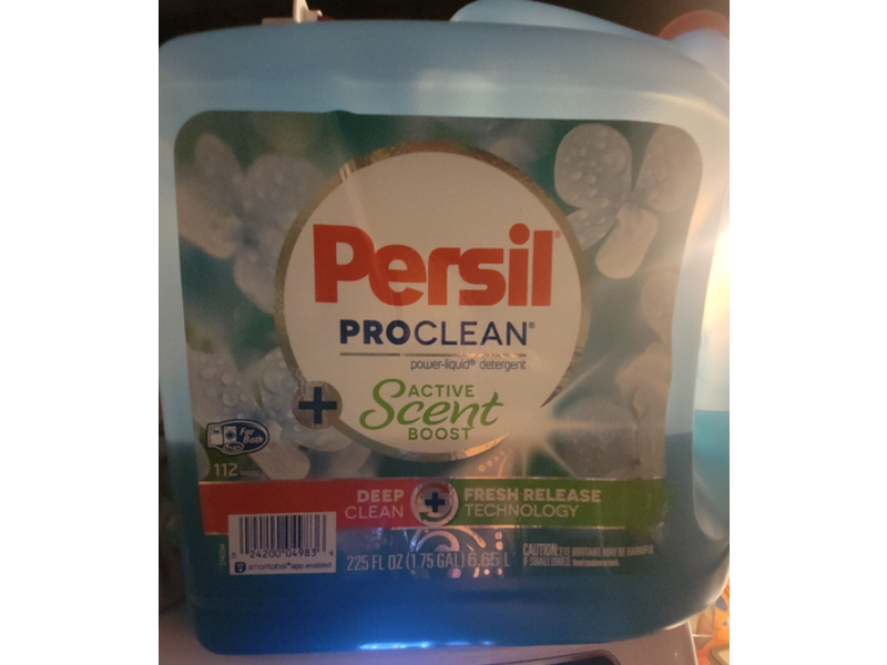 Persil Pro Clean Power-Liquid Detergent, Active Scent Boost, 225 fl oz/6.65 L