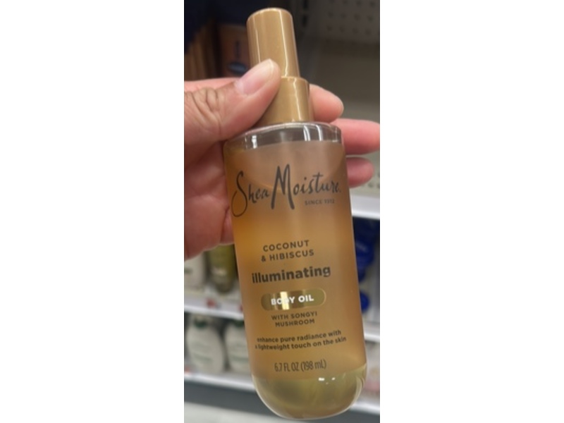 SheaMoisture Illuminating Body Oil, Coconut & Hibiscus, 6.7 oz/198 mL