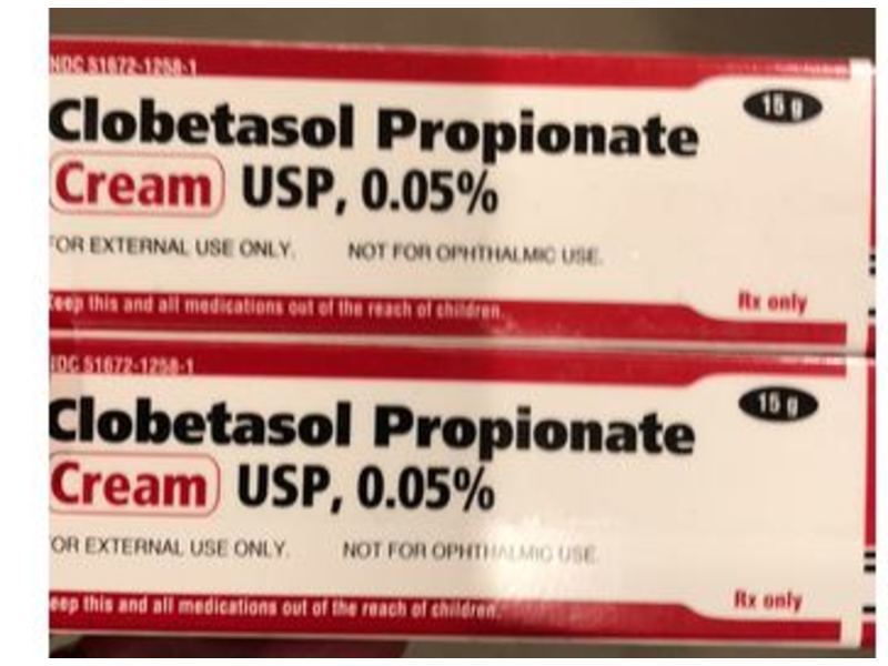 Clobetasol Propionate Cream USP, 0.05%, 15 g, Taro Pharmaceuticals (RX)