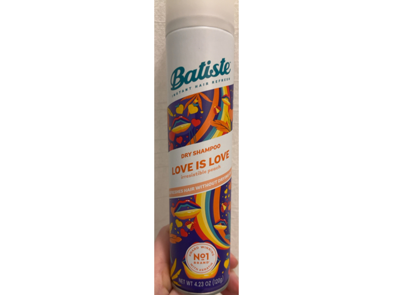 Batiste Instant Hair Refresh Dry Shampoo, Love Is Love Peach, 4.23 oz/120 g