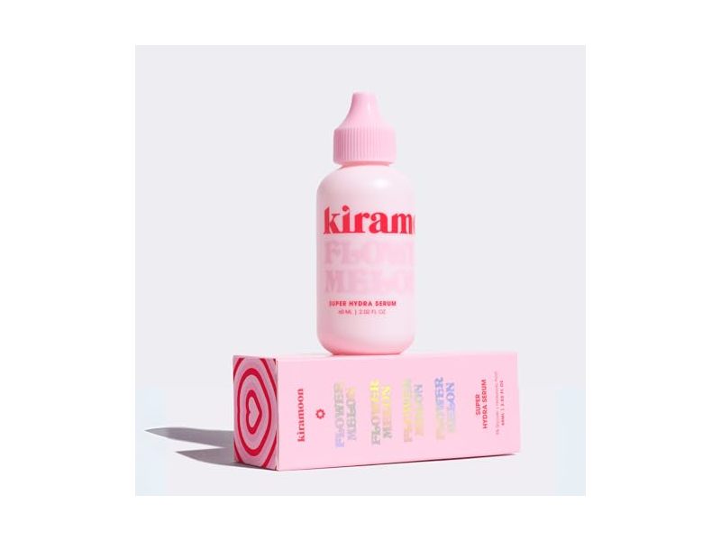 Kiramoon Flowermelon Super Hydra Serum, 5% Glycolic + Hyaluronic Acid, 2.02 fl oz/60 mL