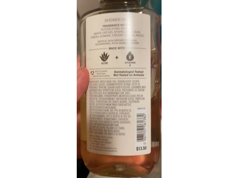 Bath & Body Works Aloe + Vitamin E Shower Gel, Warm Vanilla Sugar, 10 fl oz/295 mL