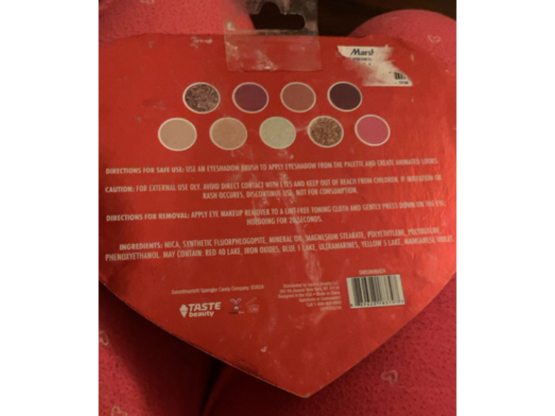 Taste Beauty Original Eyeshawdow Palette, Sweethearts, 0.63 oz/18 g