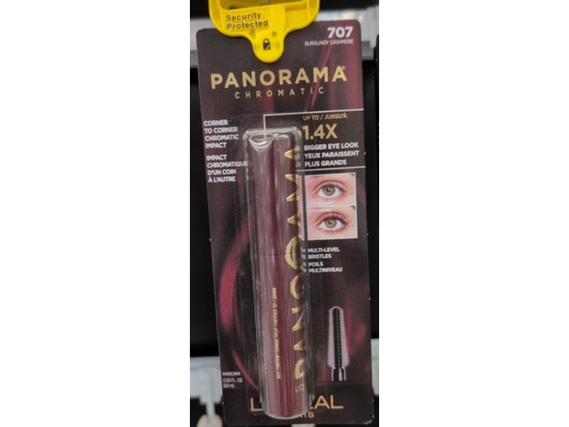 L'Oreal Paris Voluminous Panorama Chromatic Mascara, 707 Burgundy Cashmere, 0.33 fl oz/0.9 mL