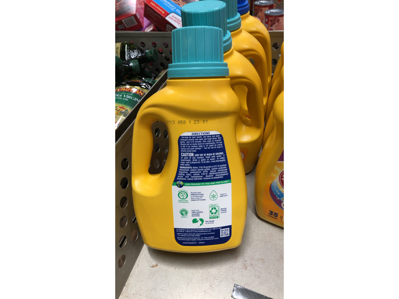 Arm & Hammer Sensitive Skin Plus Fresh Scent Liquid Laundry Detergent, 50 Loads, 50 fl oz/1.48 L