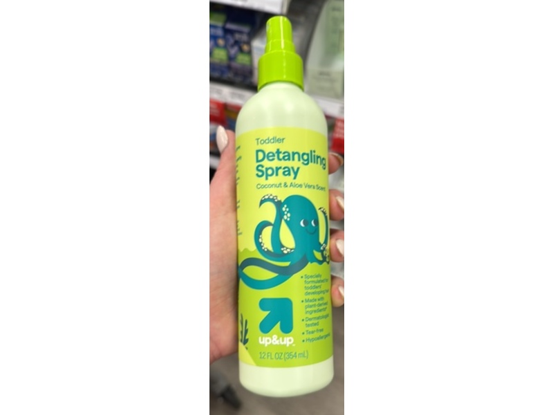 Up & Up Toddler Detangling Spray, Coconut & Aloevera Scent, 12 fl oz/354 mL