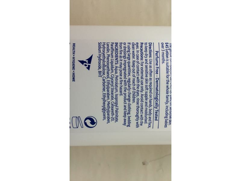 E45 Moisturising Lotion, 200 mL