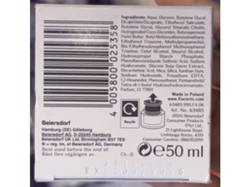 Eucerin Hyaluron-Filler 3x Effect Day Cream, SPF 15, 50 mL