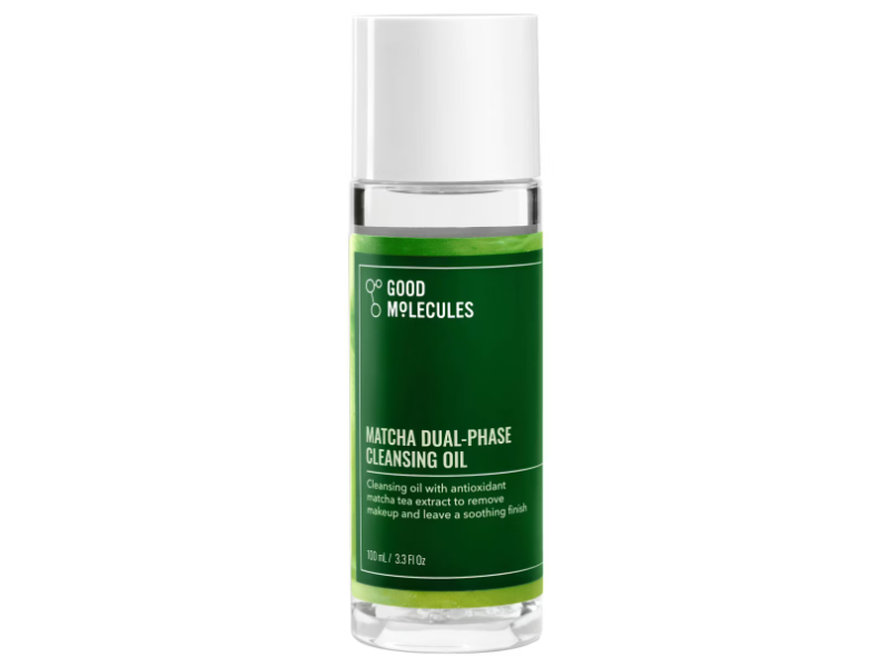Good Molecules Matcha Dual-Phase Cleansing Oil, 3.3 fl oz/100 mL