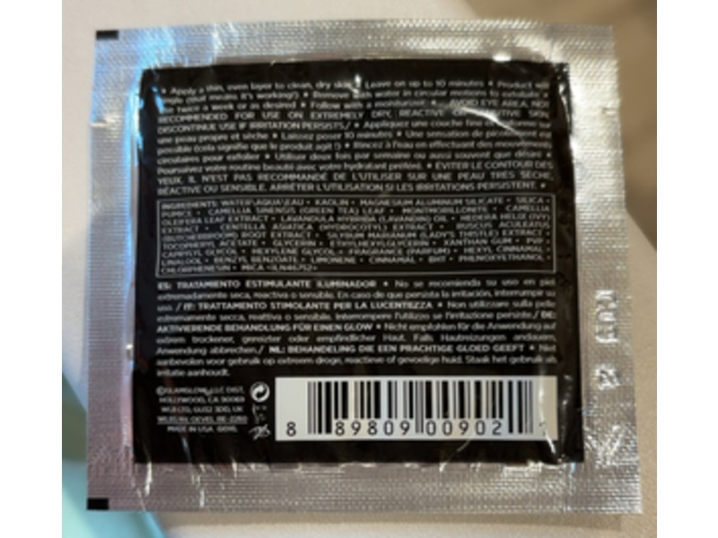 Glamglow Youthmud Glow Stimulating Treatment Mask, Green Tea Leaf & Natural Clay Blend, 0.17 oz/5 g