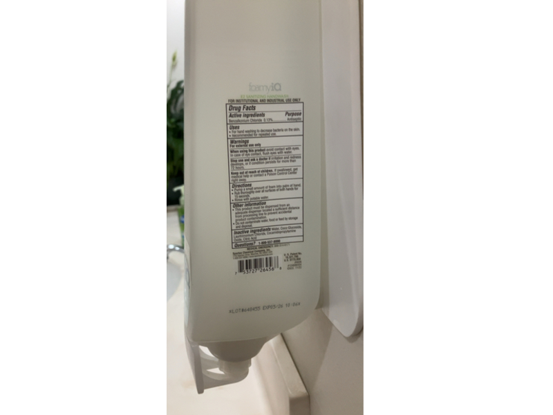 FoamyiQ E2 Sanitizing Handwash, 1250 mL