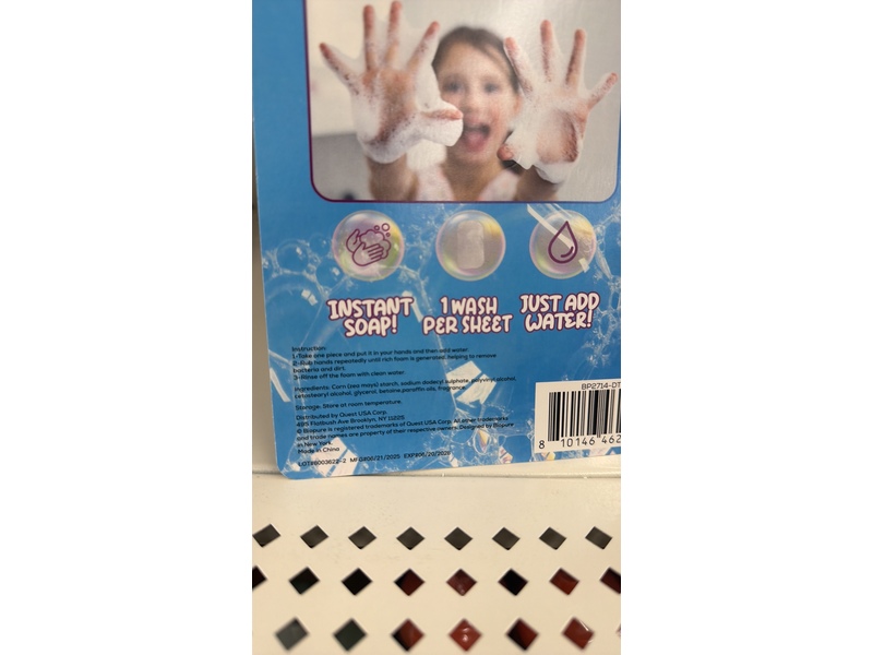 Biopure Portable Soap Sheets, Fresh Scented, 20 Count