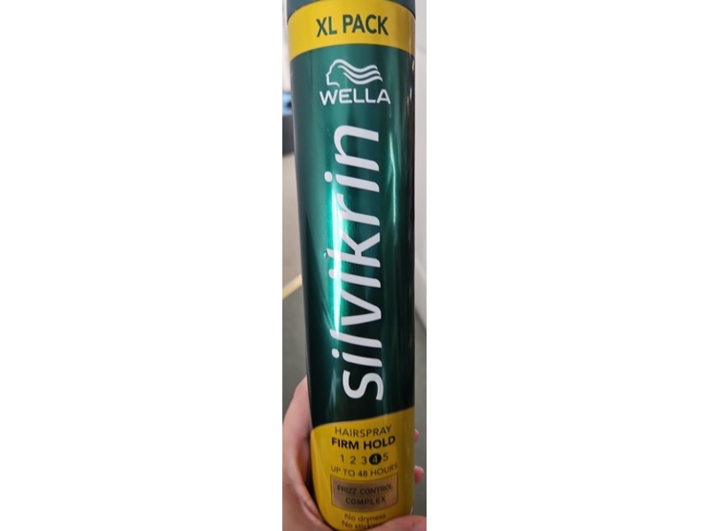 Wella Silvikrin Hairspray, Firm Hold, 500 mL