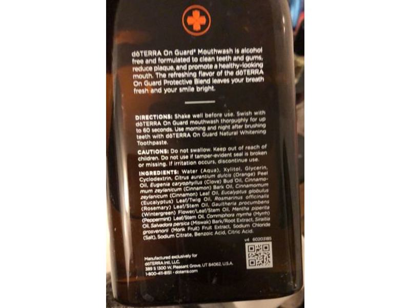 Doterra Onguard Mouthwash, Protecting And Refreshing, 16 fl oz/473 mL