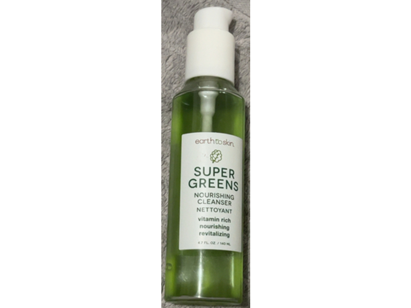 Earth To Skin Super Greens Nourishing Face Cleanser, 4.7 fl oz/140 mL