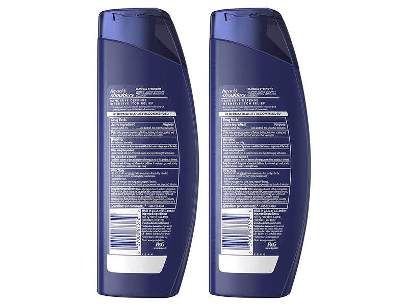 Head & Shoulders Clinical Strength Dandruff Shampoo Set, Pack Of 2, 27 fl oz/798 mL