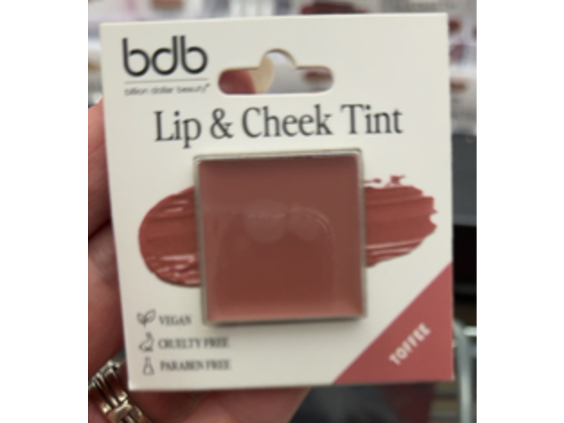 BDB Lip & Cheek Tint, Toffee, 0.042 oz/1.2 g