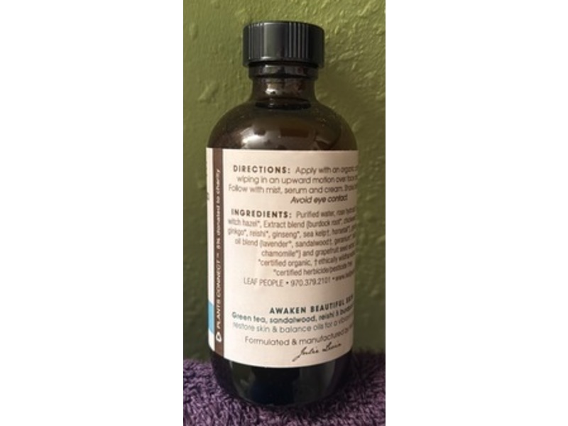 Leaf People Balancing Toner, Green Tea & Sandalwood, 4 fl oz/112 mL