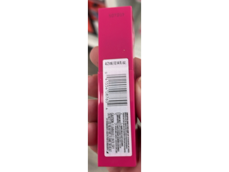 Maybelline Super Stay Vinyl Ink Liquid Lipstick, 150 Striking, 0.14 fl oz/4.2 mL