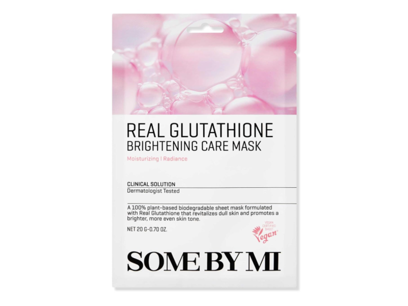 Some By Mi Real Glutathione Brightening Care Mask, 0.70 oz/20 g