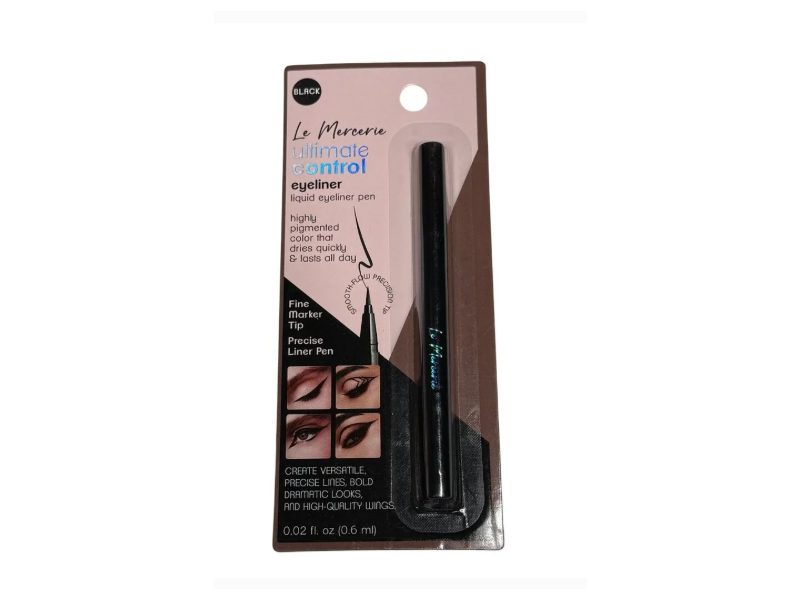 Le Mercerie Ultimate Control Eyeliner, Black, 0.02 fl oz/0.6 mL