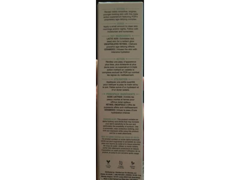 PUR Cosmetics Age Defyning Concentrate Ceratin Serum, 1 fl oz/30 mL