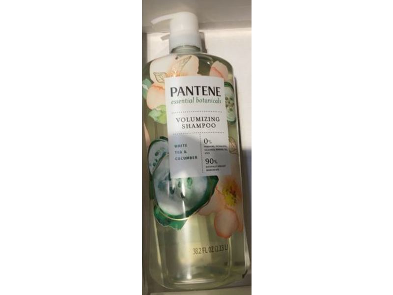 Pantene Volumizing Shampoo, White Tea & cucumber, 38.2 fl oz/1.13 L