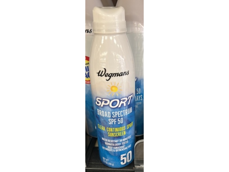 Wegmans Sport Sunscreen, SPF 50, 5.5 oz/156 g