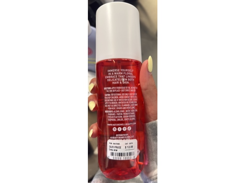 NatureWell Hair & Body Fragrance Mist, Beamy, 8 fl oz/236 mL