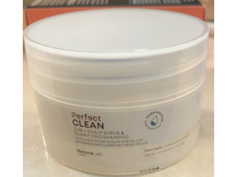 Nature Lab Perfect Clean 2 -In - 1 Scalp Scrub & Clarifying Shampoo, Hyaluronic Acid, 1.0 oz/30 g