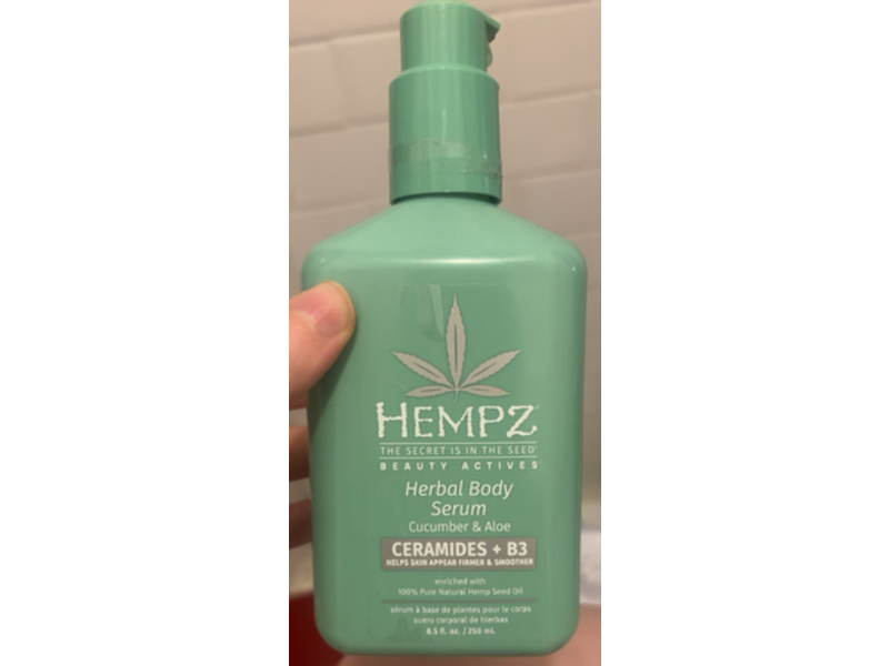 Hempz Beauty Actives Herbal Body Serum, Cucumber & Aloe, 8.5 fl oz/250 mL