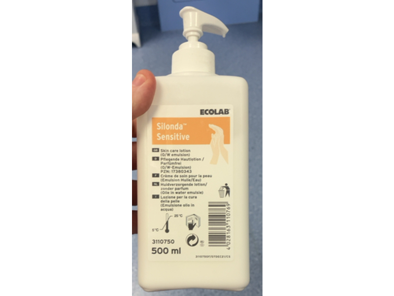 Ecolab Silonda Sensitive Skin Care Lotion, 500 mL