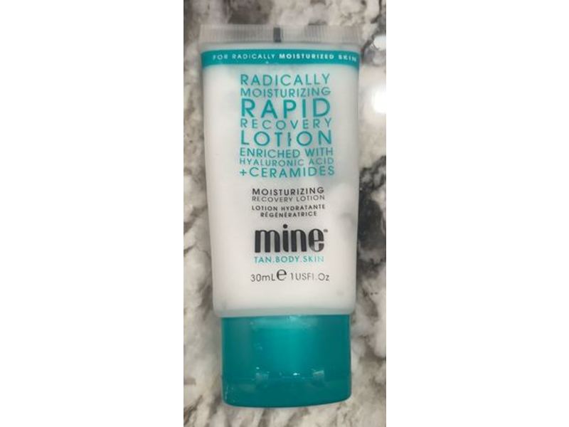 MineTan Body.Skin Moisturizing Recovery Lotion, Hyaluronic Acid + Ceramides, 1 fl oz/30 mL