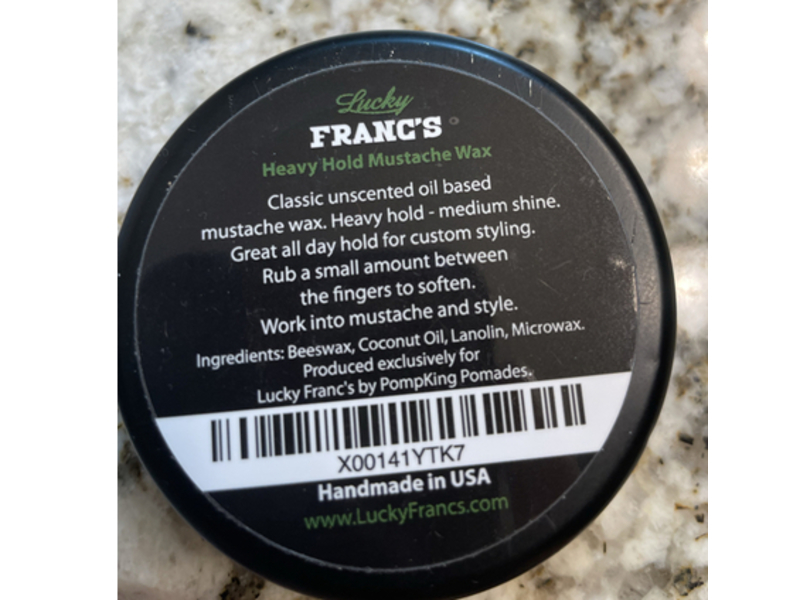 Lucky Franc’s Heavy Hold Mustache Wax