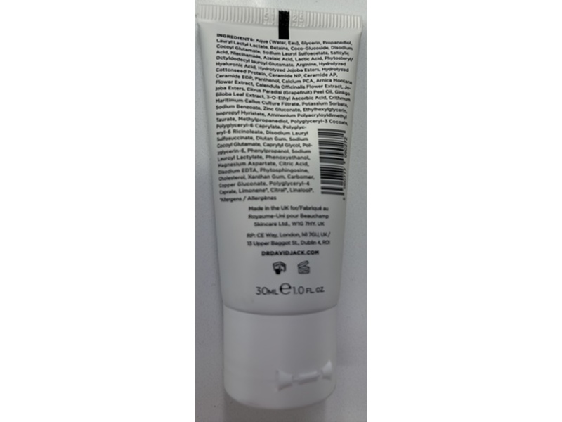 Dr. David Jack Supernova Antioxidant Cleansing Gel, 1.0 fl oz/30 mL